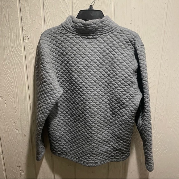 Oxford Women’s Grey/Blue Quilted Quarter Zip - Picture 4 of 4